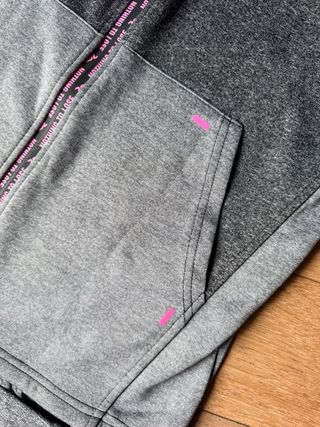 Conjunto deportivo mujer gris y rosa