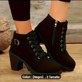 Botines de plataforma negros