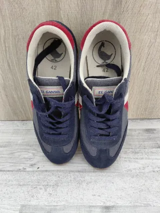 Sneakers sportive blu e rosse