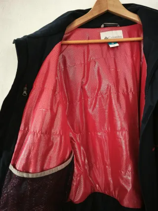 Chaqueta Columbia Negra y Roja