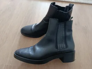 Botines piel Zara negros