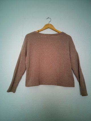 Jersey crop Pull&Bear beige Talla S