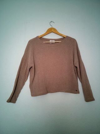 Jersey crop Pull&Bear beige Talla S