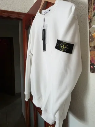 Sudadera Stone Island Blanca 1:1