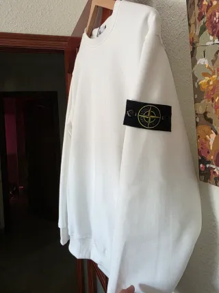 Sudadera Stone Island Blanca 1:1