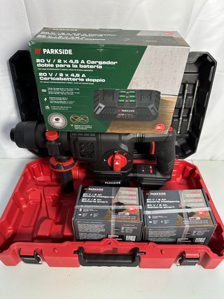 Parkside Perforador + 2 Baterías 8Ah + Cargador