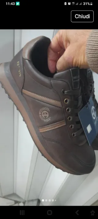 Sneakers Enrico Coveri Marroni Taglia 44