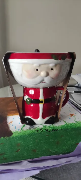 Taza y cuenco Papá Noel