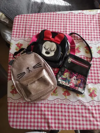 Lote Bolsos Niña Minnie y Gatos