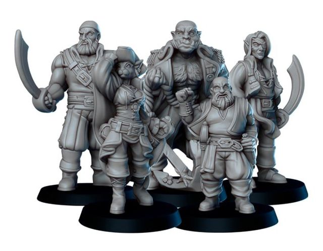 Pack Piratas Fantasía Rol 3D