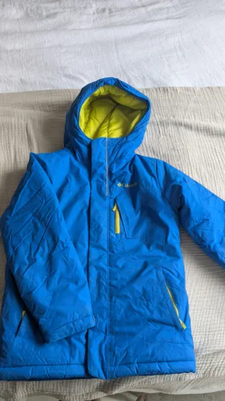 Chaqueta Nieve Niño Columbia Azul/Amarillo