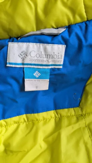 Chaqueta Nieve Niño Columbia Azul/Amarillo