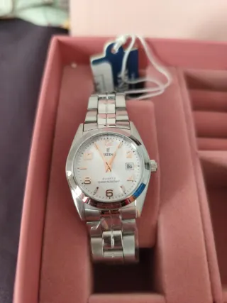 Reloj Festina Mujer Plata y Blanco Nuevo