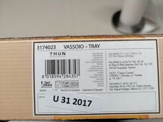 Vassoio THUN decorato con fiori