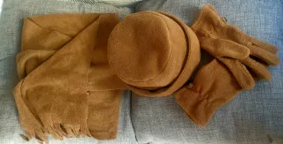 Conjunto invierno bufanda, gorro y guantes