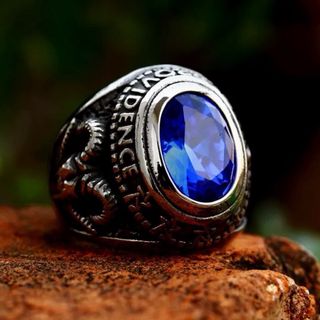 Anillo Cabeza Dragón Retro Plata