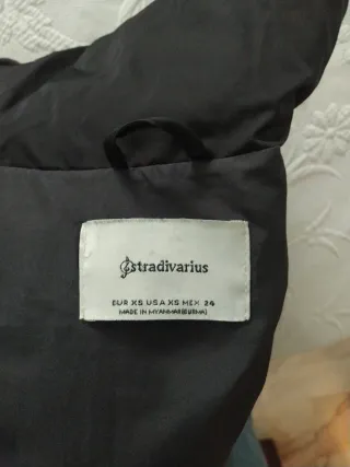 Chaqueta acolchada niña negra Talla M