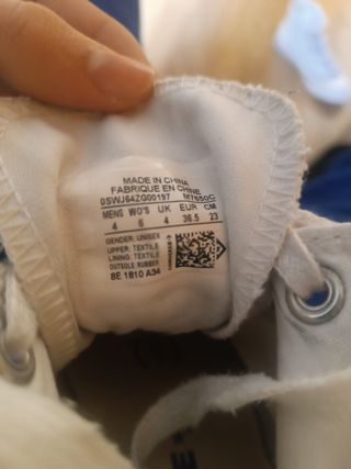 Converse Blancas Mujer Talla 36,5