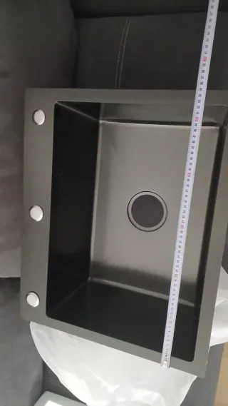 Fregadero de cocina negro/antracita