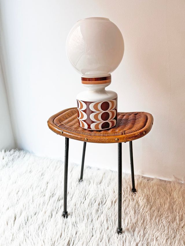 Lámpara cerámica globo 60s