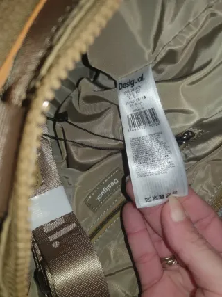 Bolso Desigual Original Beige y Naranja