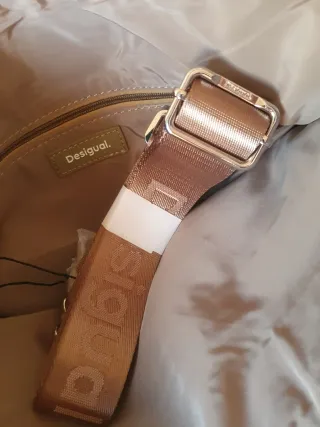 Bolso Desigual Original Beige y Naranja