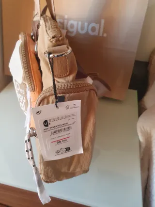 Bolso Desigual Original Beige y Naranja