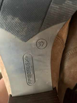 Botín piel marrón tacón ancho cómodo