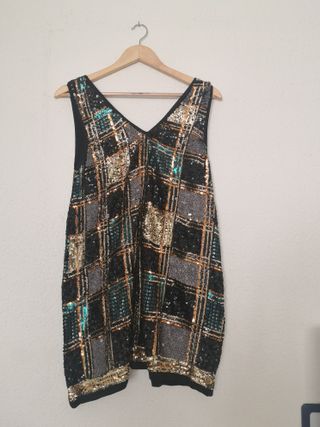 Vestido lentejuelas Zara Talla S sin estrenar