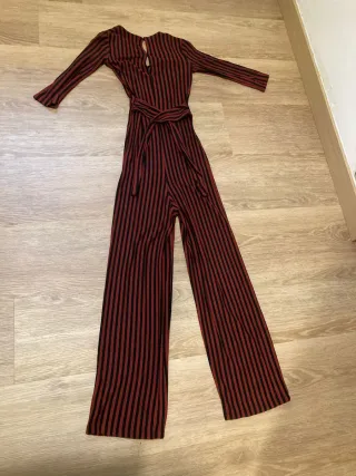 Mono rayas rojo y negro talla XS