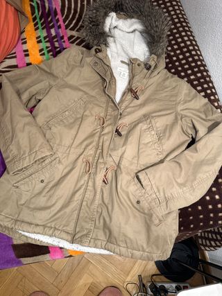 Parka HyM mujer talla XL beige