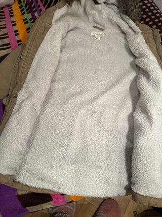 Parka HyM mujer talla XL beige