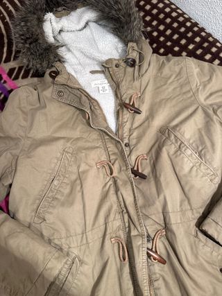 Parka HyM mujer talla XL beige