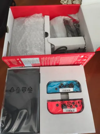 Nintendo Switch OLED Blu/Arancione