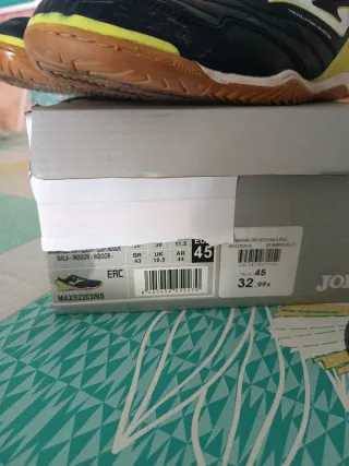 Zapatillas Fútbol Sala Joma Talla 45. 30cm