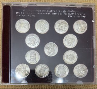 Estuche monedas plata conmemorativas