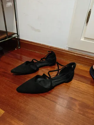 Zapatos planos negros mujer talla 44