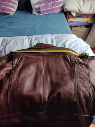 Chaquetón Piel y Ante Hombre Marrón