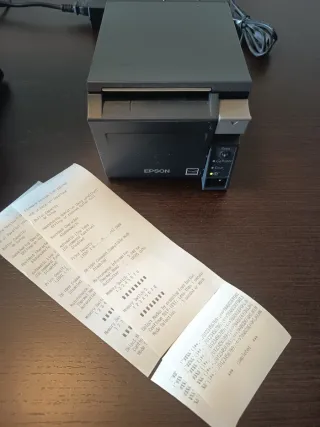 Pantalla Táctil Mustek + Impresora Ticket Epson