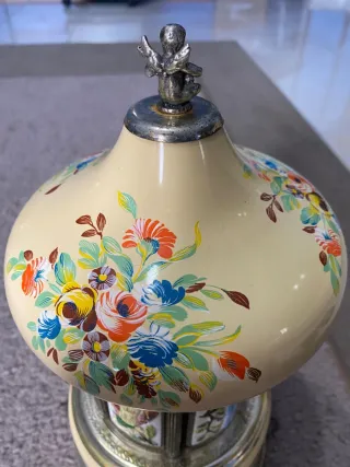 Carillon portasigarette vintage decorato