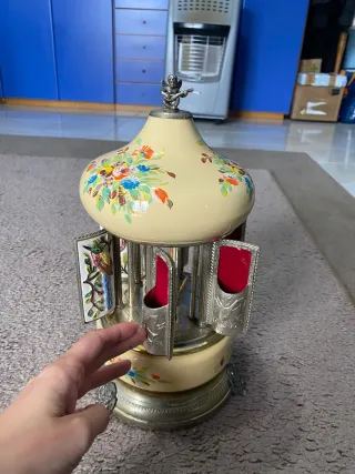 Carillon portasigarette vintage decorato