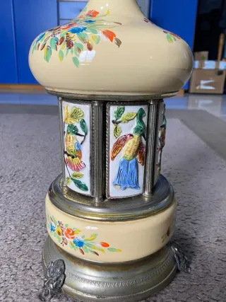 Carillon portasigarette vintage decorato