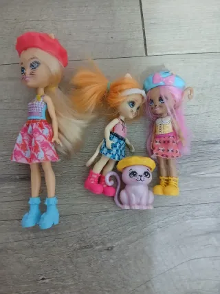 Familia de muñecas Foca y Gato