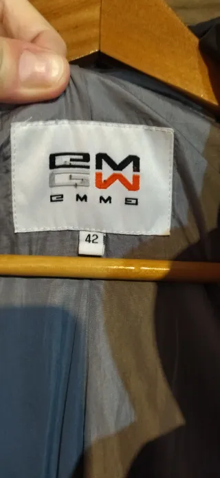 Cazadora acolchada mujer gris/negro