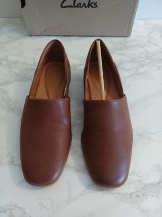Mocasines Clarks Pure Belle Talla 37 Marrones