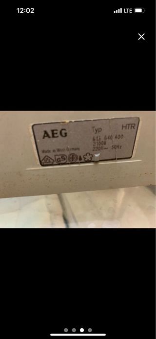 Secador de manos AEG Beige