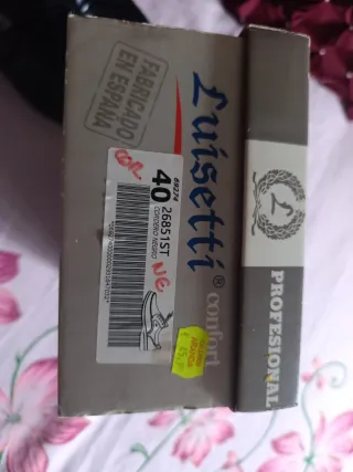 Zapatos Luisetti Hombre Negro Talla 40.