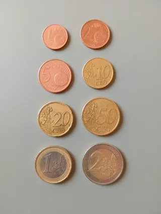 Pack 8 Monedas Euro Portugal 2002