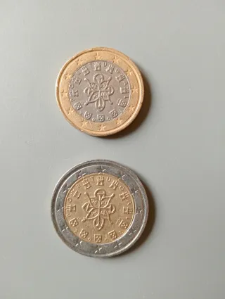 Pack 8 Monedas Euro Portugal 2002