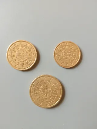 Pack 8 Monedas Euro Portugal 2002